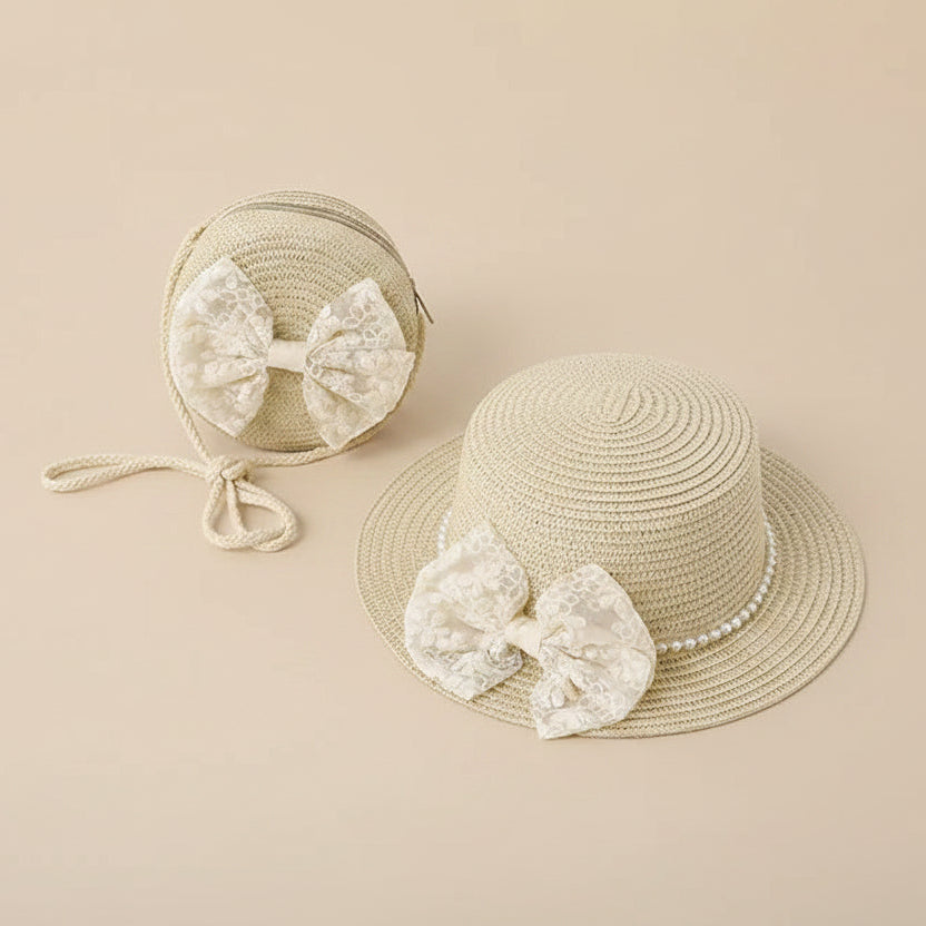 Ensemble cérémonie - chapeau + sac élégant