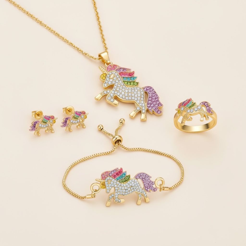 Bijoux enfant - Parure Licorne - L'univers de la licorne