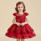 Robe enfant cérémonie Noël étoilé