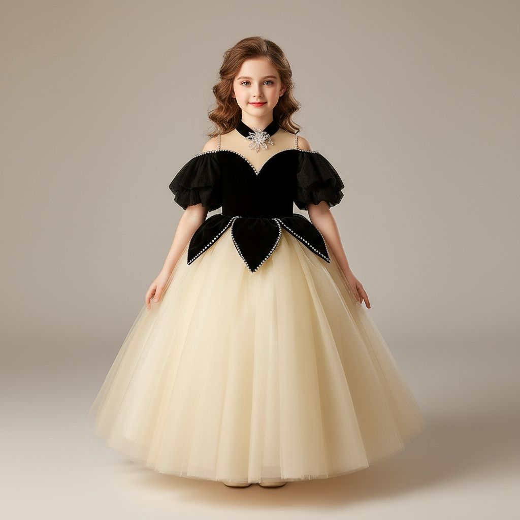 Vestido navideño de lujo