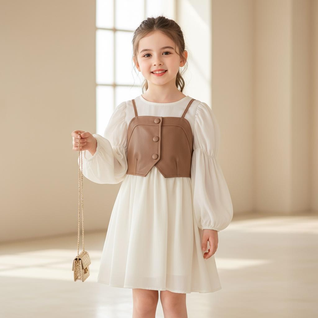 Vestido campestre para niños