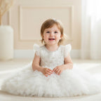 Robe baptême bébé Gaufré