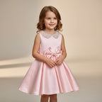 Robe princesse baptême bébé fille - Rose