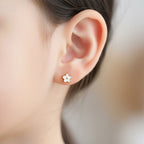 Boucle d'oreille enfant - Fleur/or - L'univers de la licorne