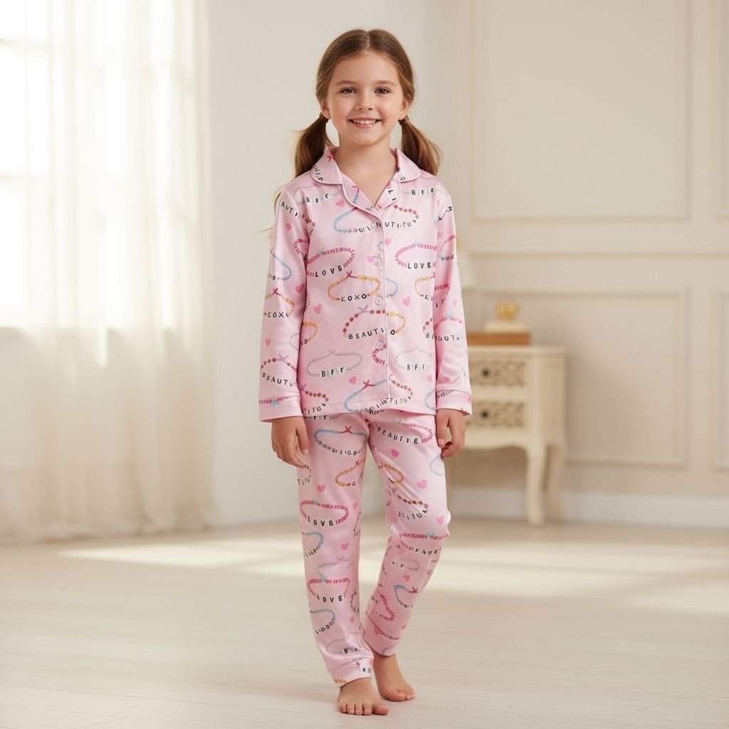 Pyjama enfant fille - Motif - L'univers de la licorne