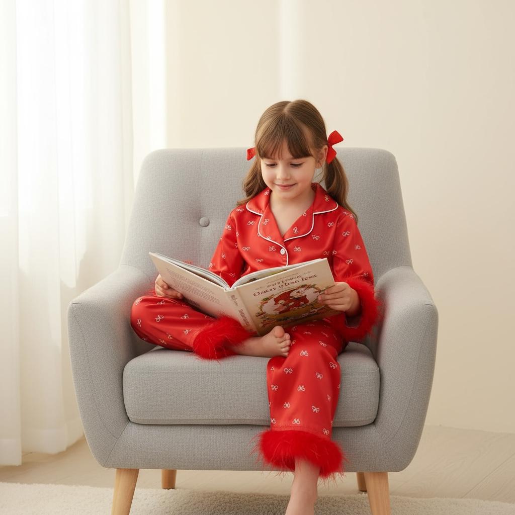 Pyjama enfant fille - Petit noeud - L'univers de la licorne