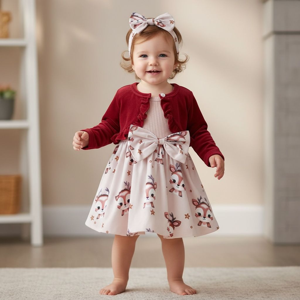 Robe bébé de Noël - 3 pièces