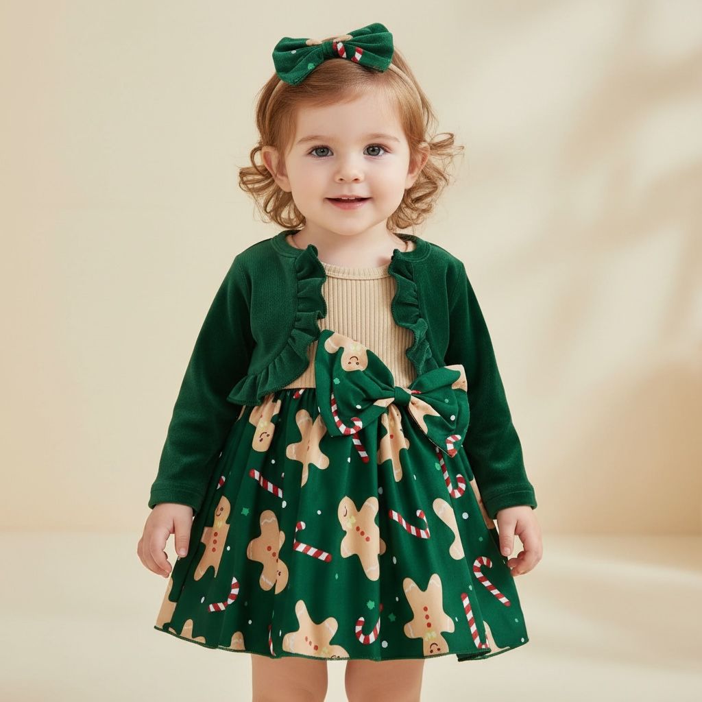 Robe bébé de Noël - 3 pièces