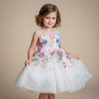 Robe de princesse fille - Fleurs majestueuse