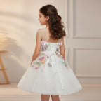 Robe de princesse fille - Fleurs majestueuse