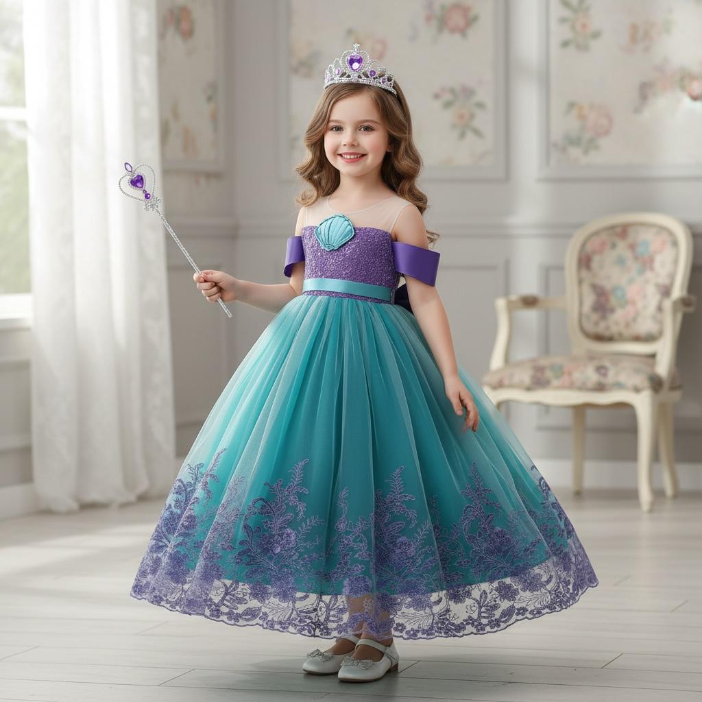 Déguisement princesse océan fille - Renala