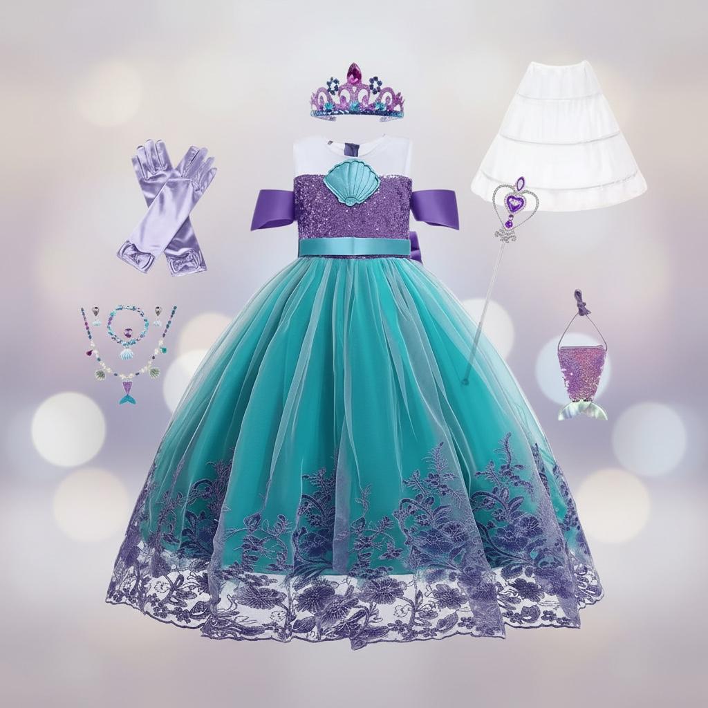Déguisement princesse océan fille - Renala