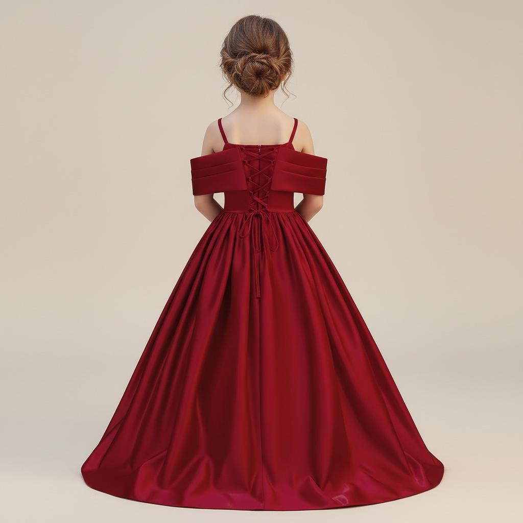 Robe cérémonie ado - Bordeaux Élégance