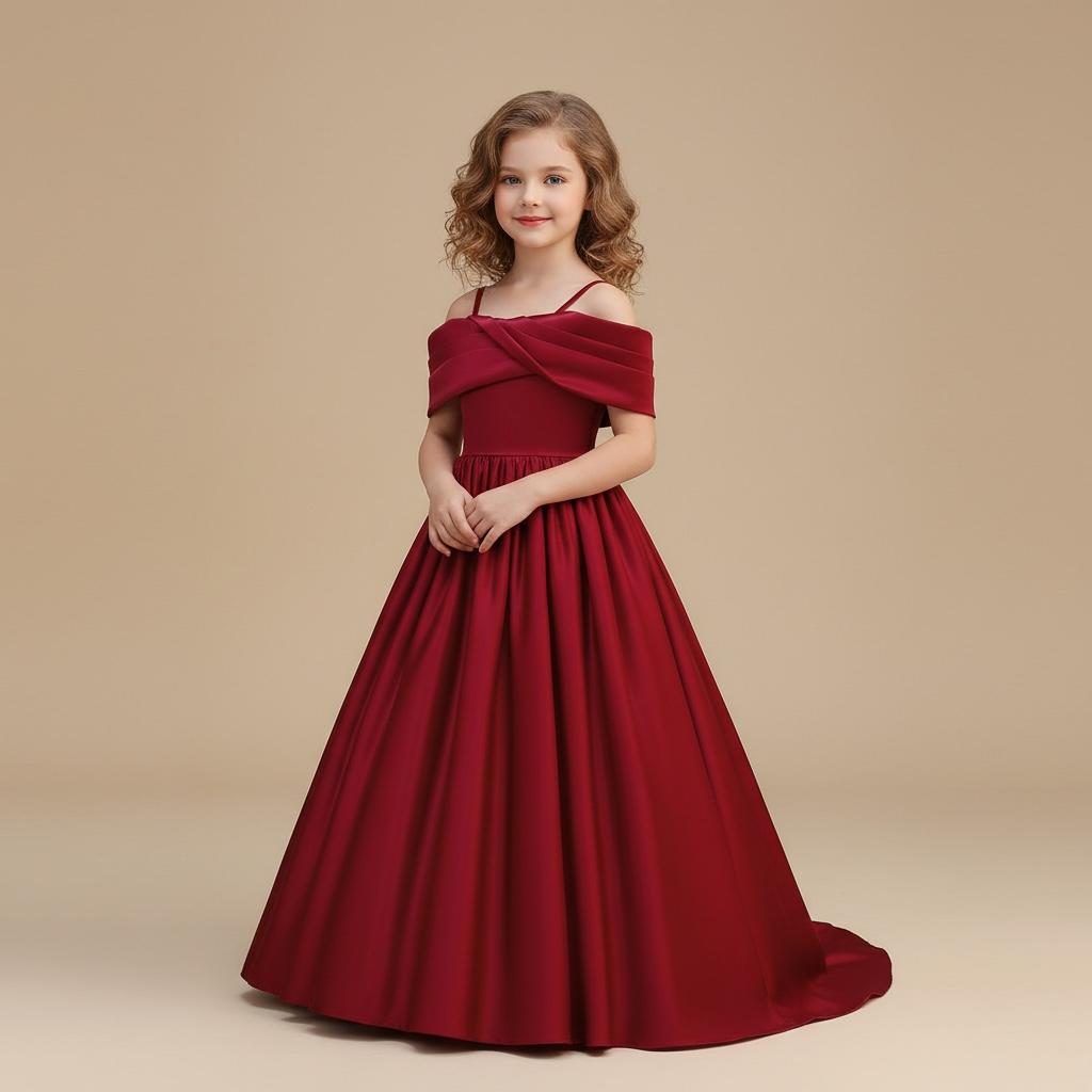 Robe cérémonie ado - Bordeaux Élégance