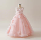 Robe princesse ado - Fleurs Rosées