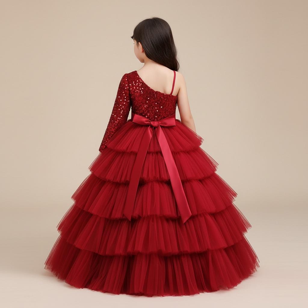 Robe longue ado - Elégante froufrou