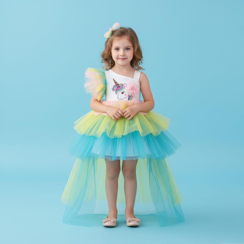 Robe licorne fille - Une Licorne