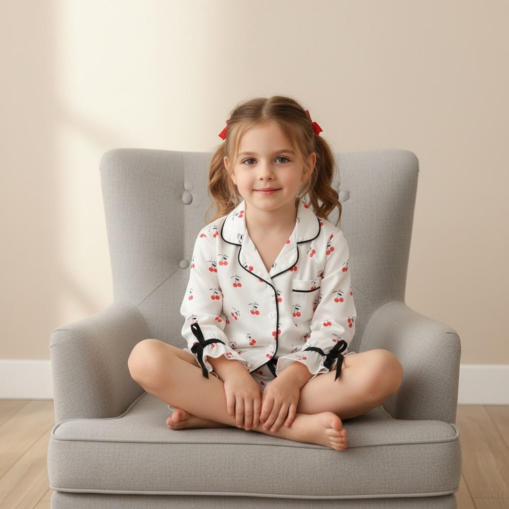 Pyjama fille - 2 pièces noeud