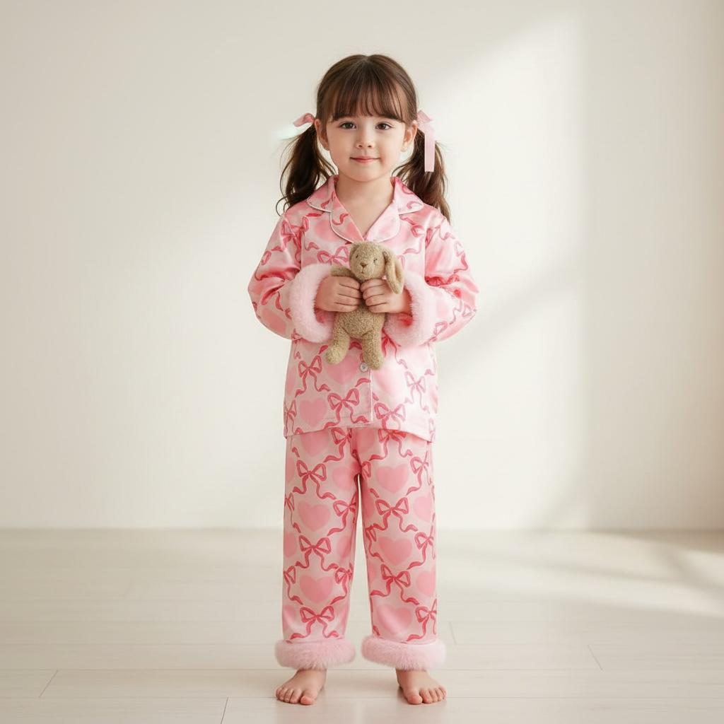 Pyjama fille - 2 pièces coeur love