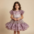 Robe anniversaire enfant - Jolie violette