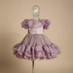 Robe anniversaire enfant - Jolie violette