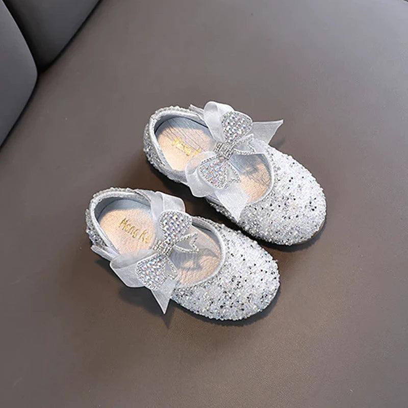 Ballerine fille argentée