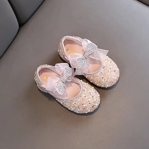 Ballerine rose avec perle