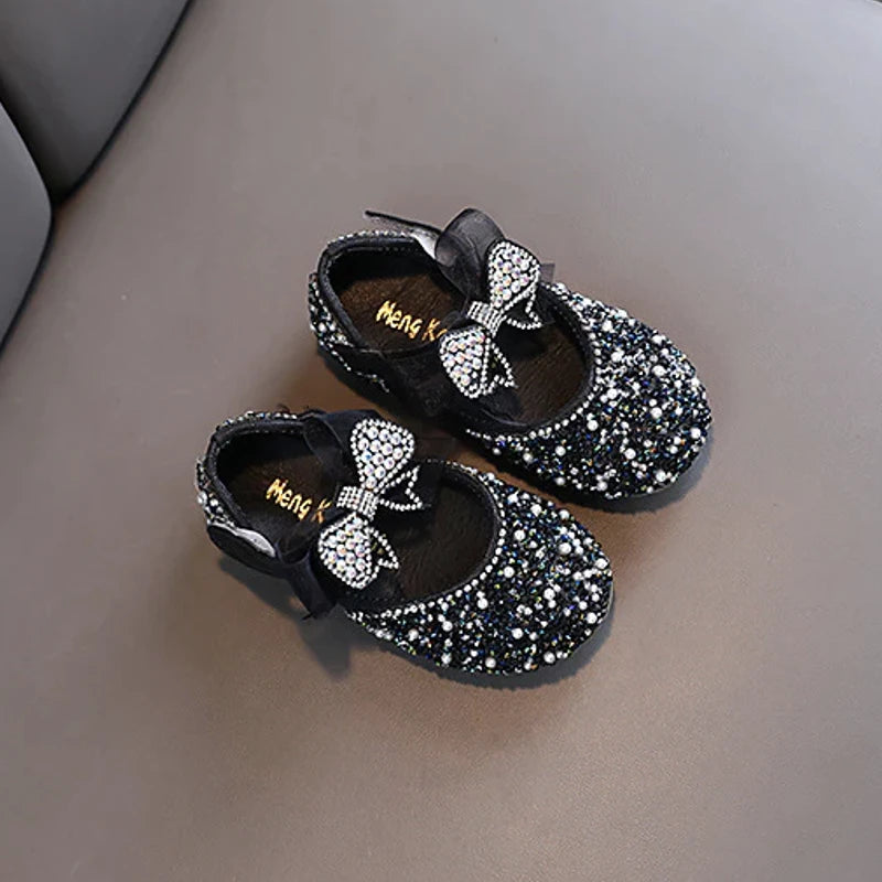 Ballerine noire de cérémonie pour petite fille