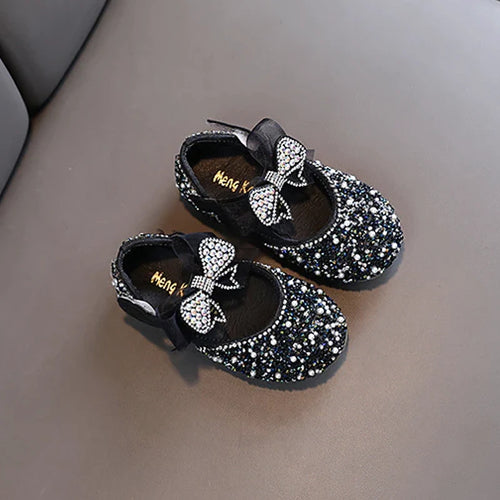 Ballerine noire de cérémonie pour petite fille