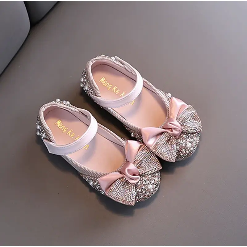 ballerine pour enfant fille rose de cérémonie