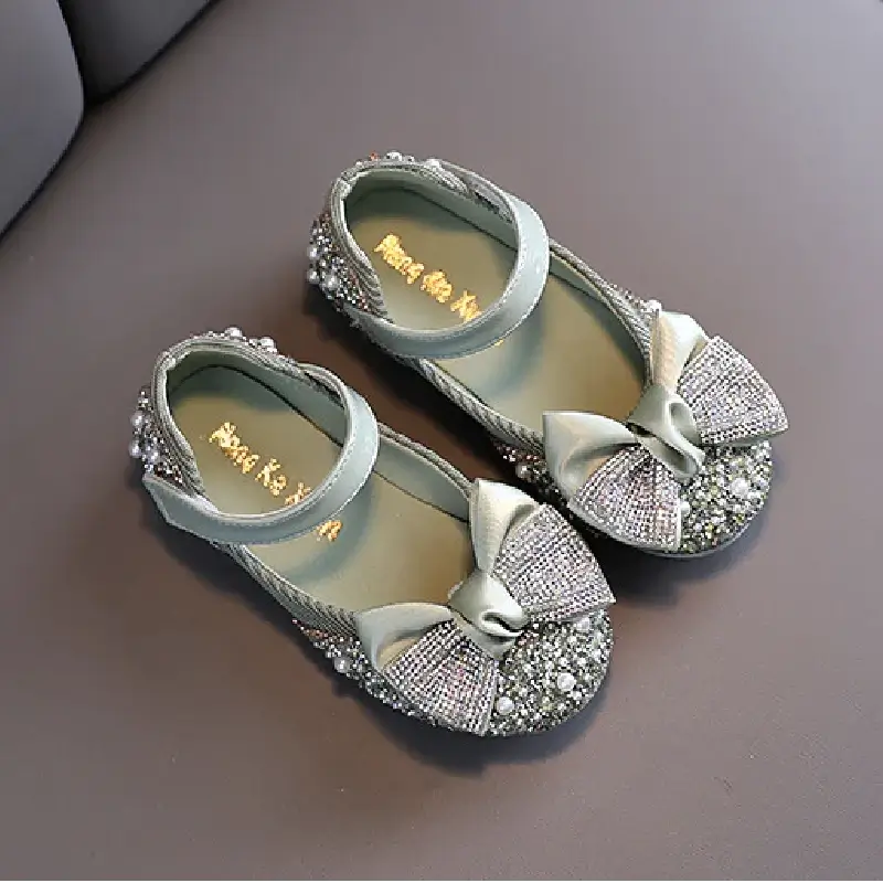 chaussures cérémonie fille verte