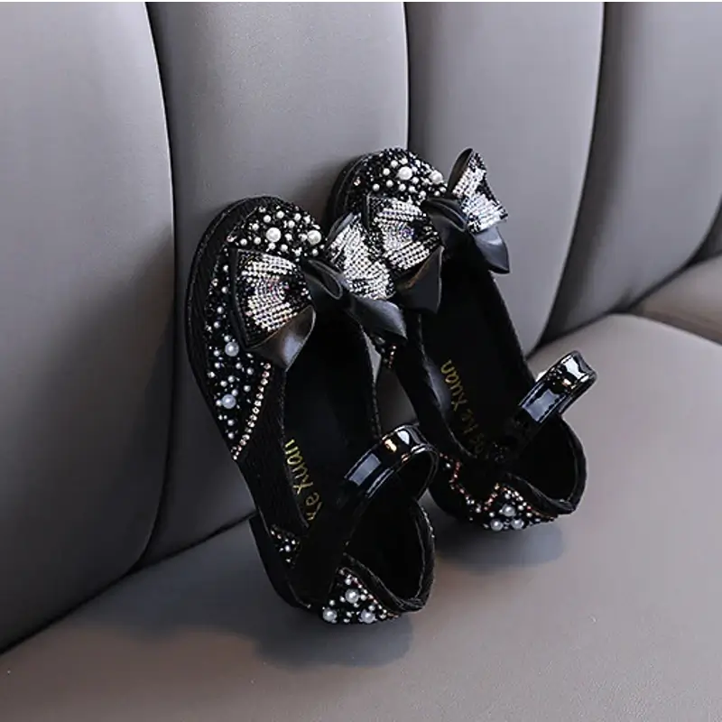 chaussure enfant fille cérémonie noire
