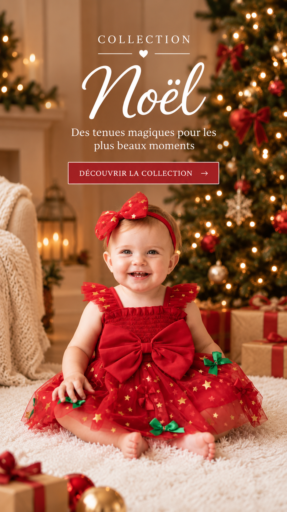 Collection Noël enfant — tenues de fête filles et garçons pour le réveillon