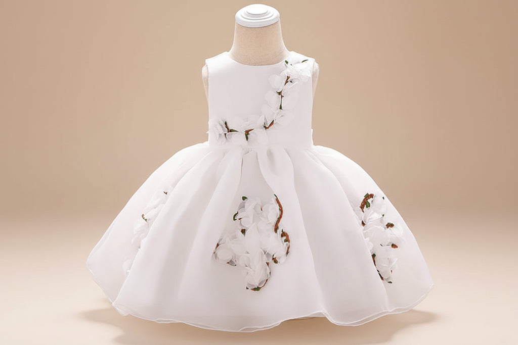 Robe d'anniversaire fille féerique modèle Jardin Enchanté