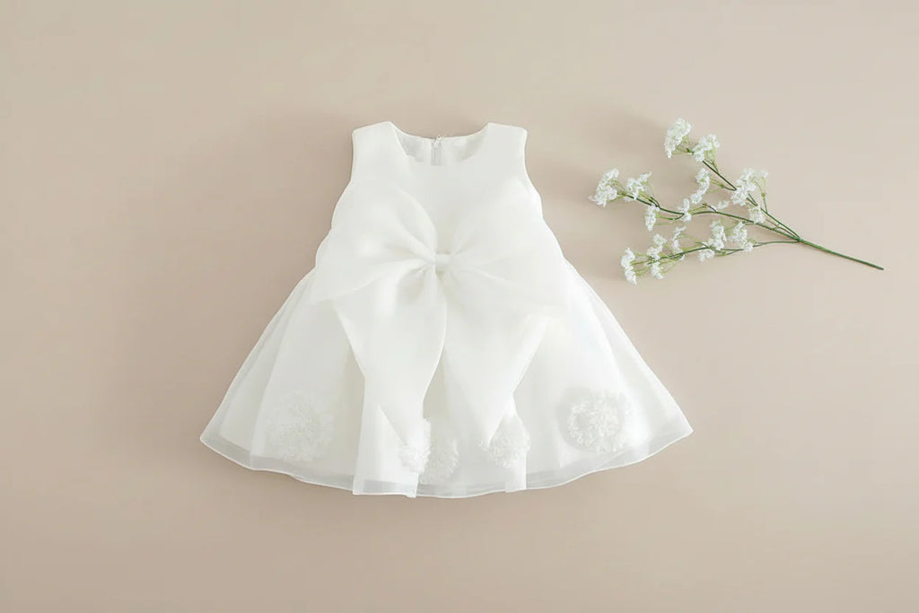 Robe blanche cérémonie fille