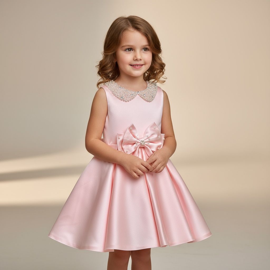Robe cérémonie bébé fille rose élégante style princesse