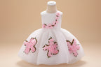 Robe de cérémonie bohème chic pour fille ornée de fleurs