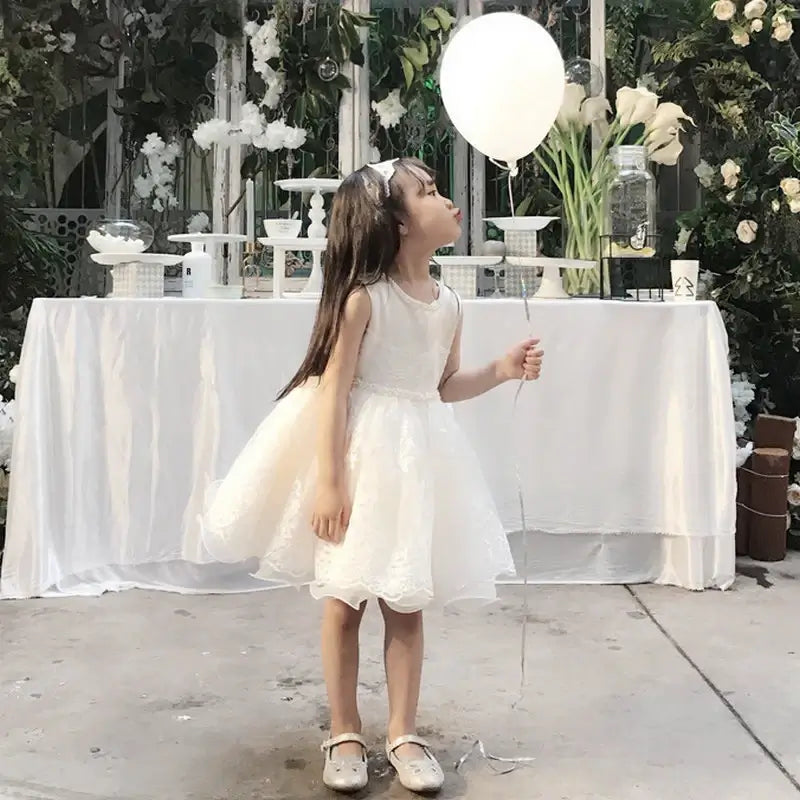 Robe anniversaire fille champagne