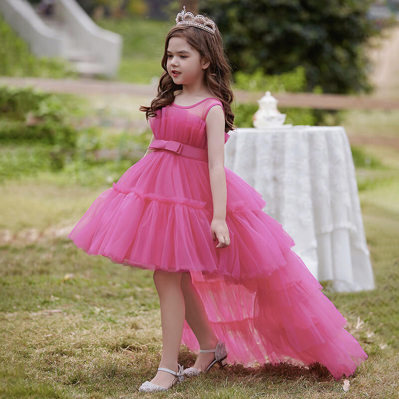 Robe cérémonie fille longue traîne