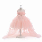 Robe cérémonie princesse bouffante pêche