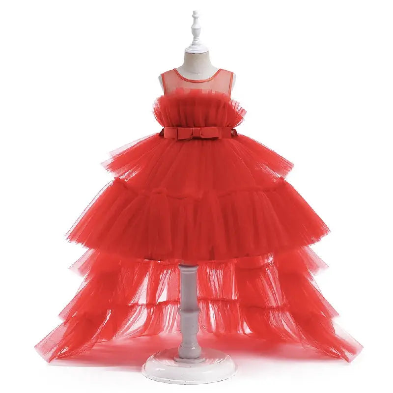 Robe cérémonie princesse rouge bouffante