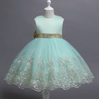 robe de princesse fille verte