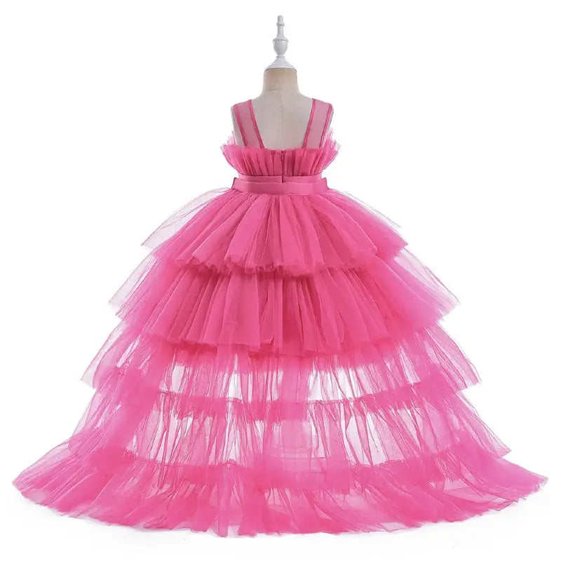 Robe fuchsia enfant cérémonie