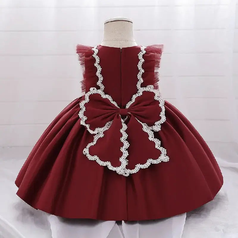 robe halloween enfant noeud papillon rouge