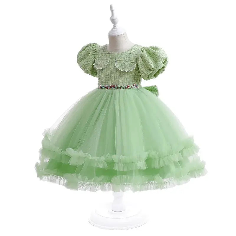 Robe Halloween enfant verte