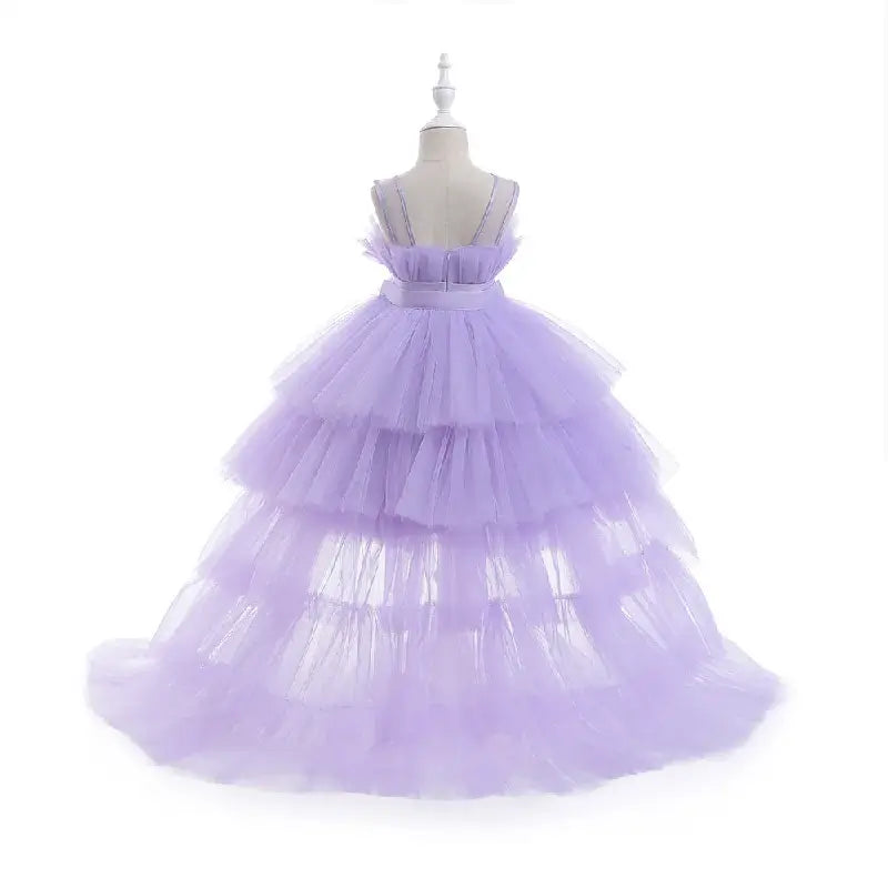 Robe violette cérémonie princesse bouffante