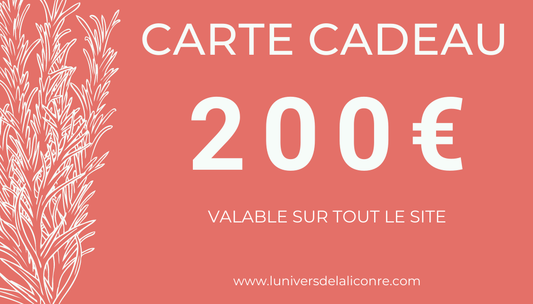 Tarjeta de regalo del Universo Unicornio