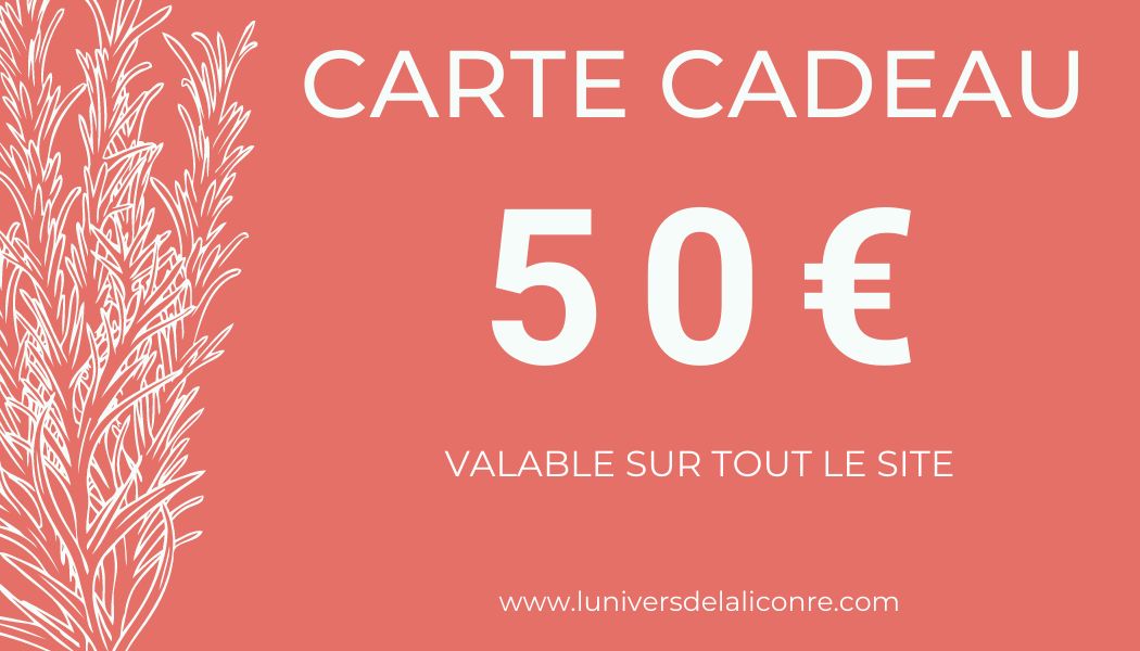 Tarjeta de regalo del Universo Unicornio