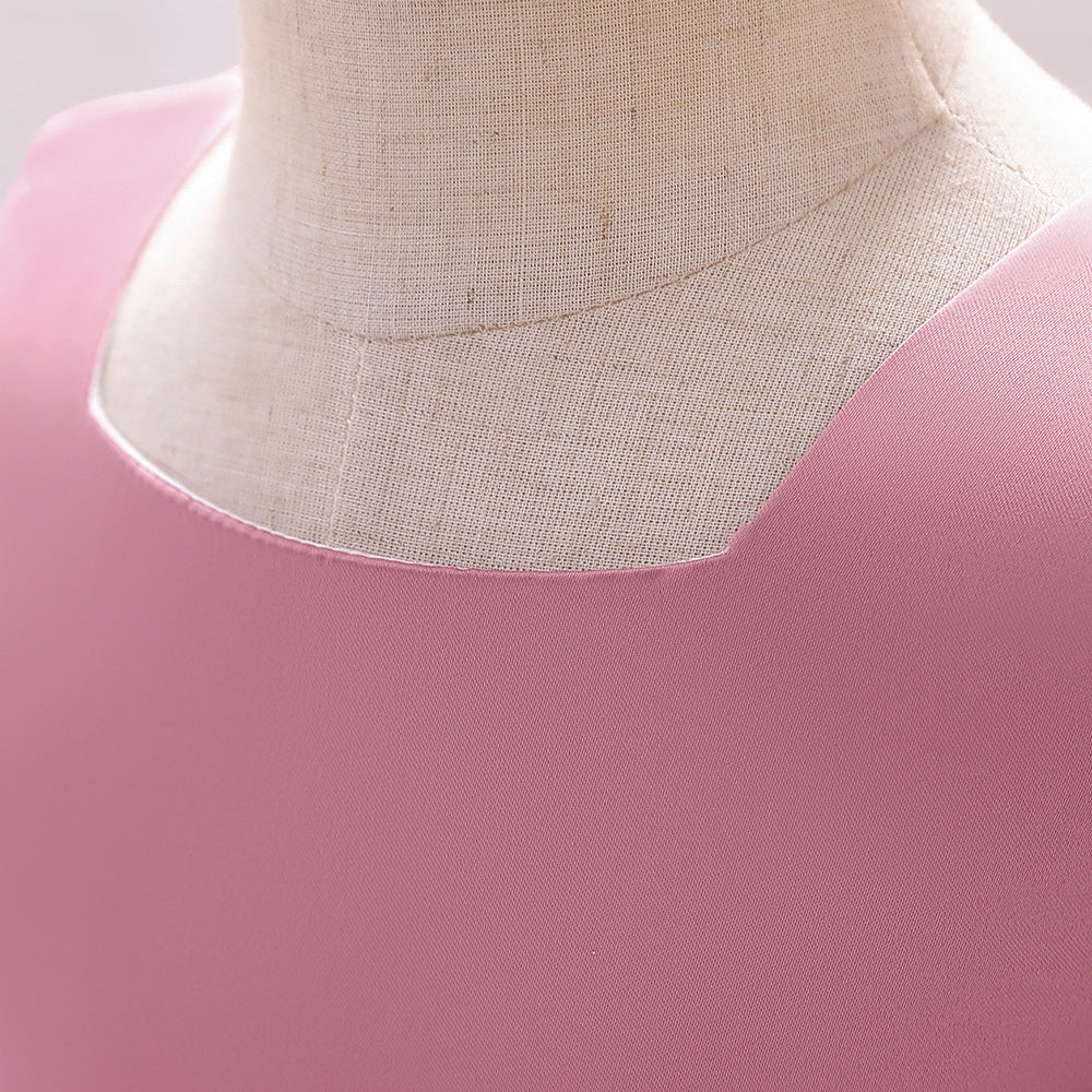 Robe cérémonie bébé fille satinée