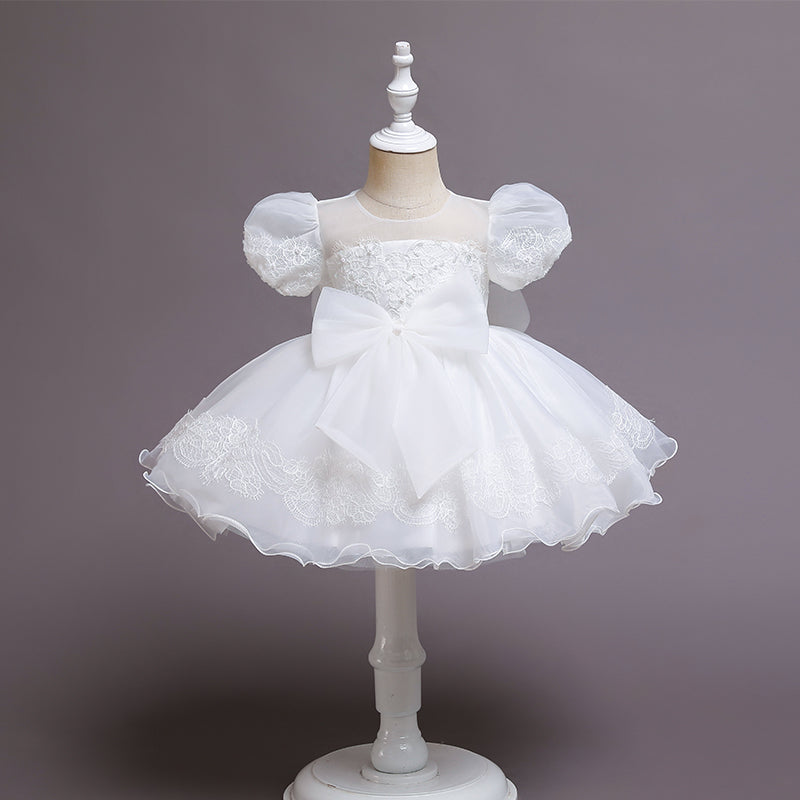 Robe cérémonie bébé manche bouffante